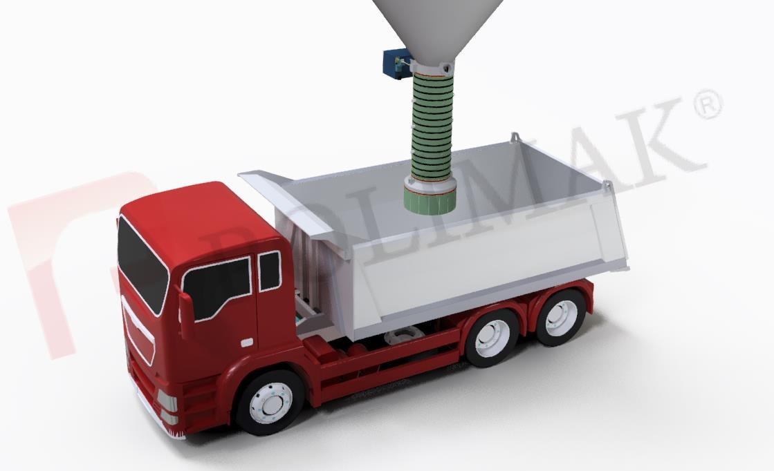 Open Truck Loading Spouts Bulk Solids Handling Truck Loading