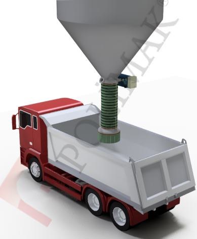 Open Truck Dustless Loading Spouts Bulk solids loading to trucks